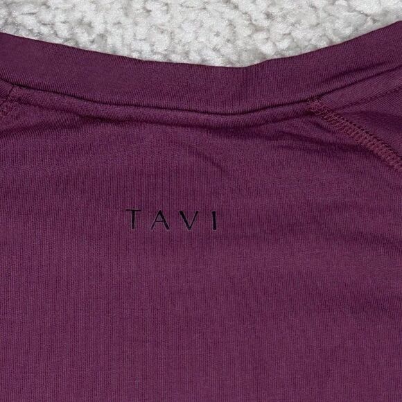 Pure Barre X TAVI Crew Neck Sweatshirt Pink Purple - Picture 5 of 9
